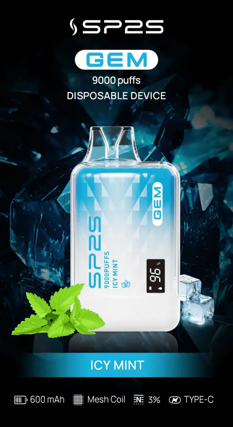 SP2S 一次性/拋棄式電子煙 9000 口 冰涼薄荷