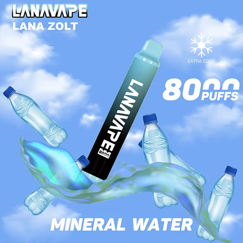 拉娜一次性/拋棄式電子煙8000口 礦泉水