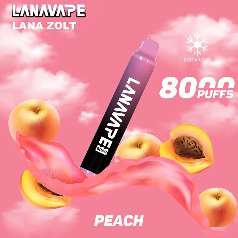 拉娜一次性/拋棄式電子煙8000口 蜜桃